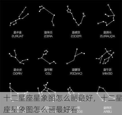 十二星座星象图怎么画最好，十二星座星象图怎么画最好看